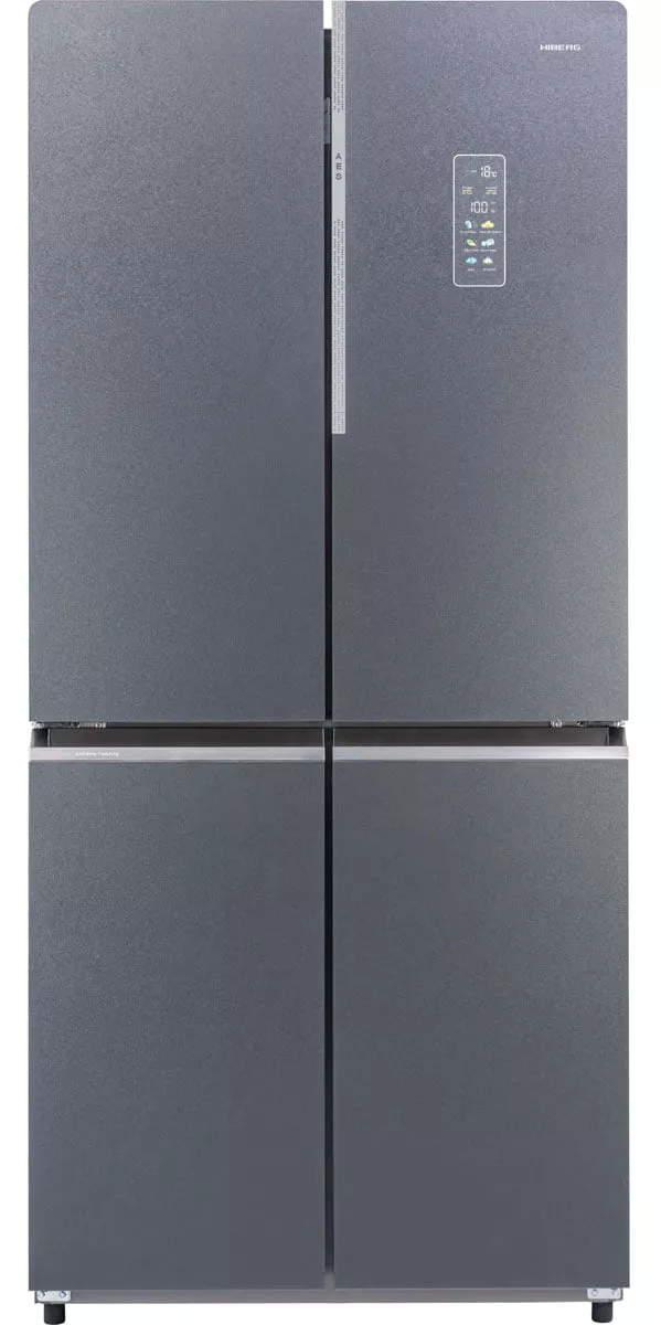 Холодильник HIBERG RFQ-590G GT inverter RU, графит