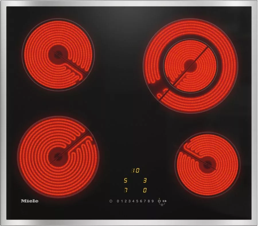 Варочная панель электрическая Miele KM6520FR, черно/серая