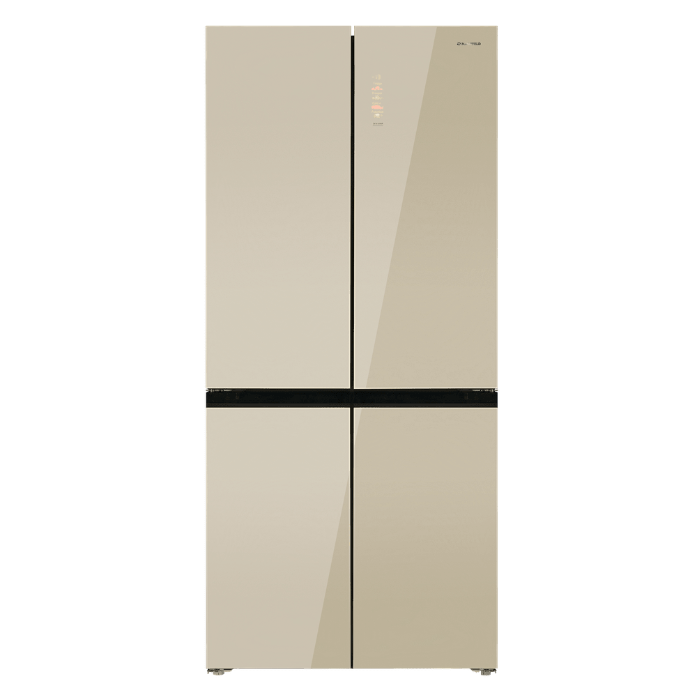 Холодильник Maunfeld MFF190NFDBG RU, бежевый